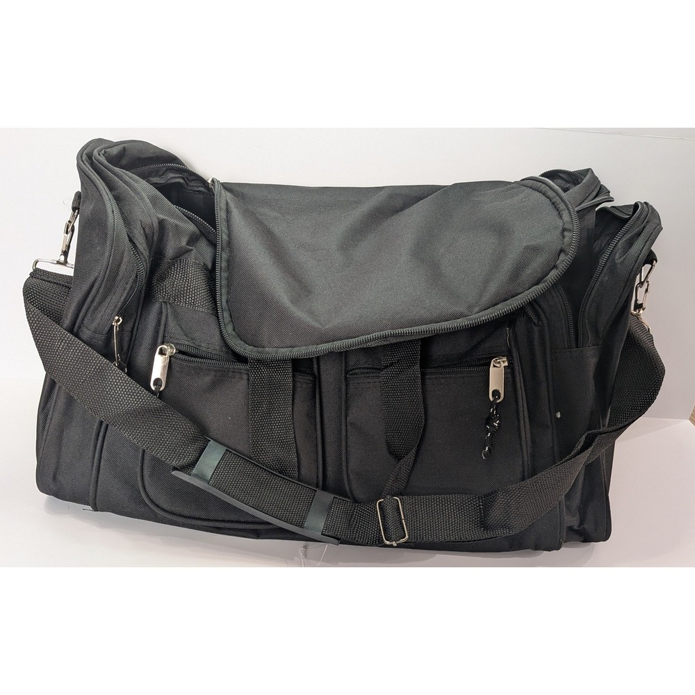 Argo Sport Duffel Bag Mens Large Black Excellent Tactical Travel Gym Gear Bag
